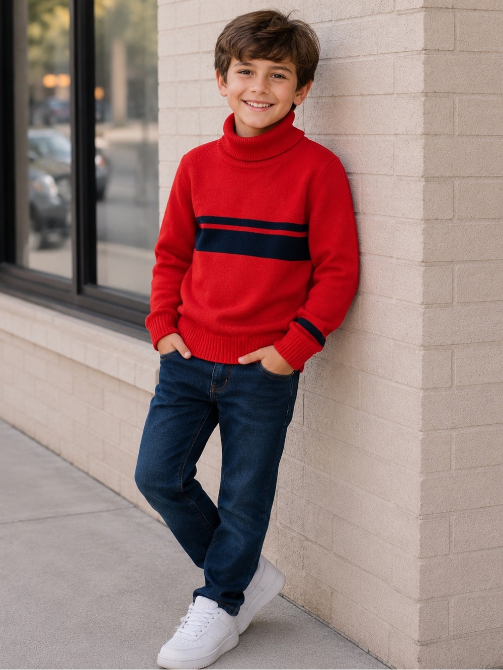 Paade Mode Boys Striped Sweater